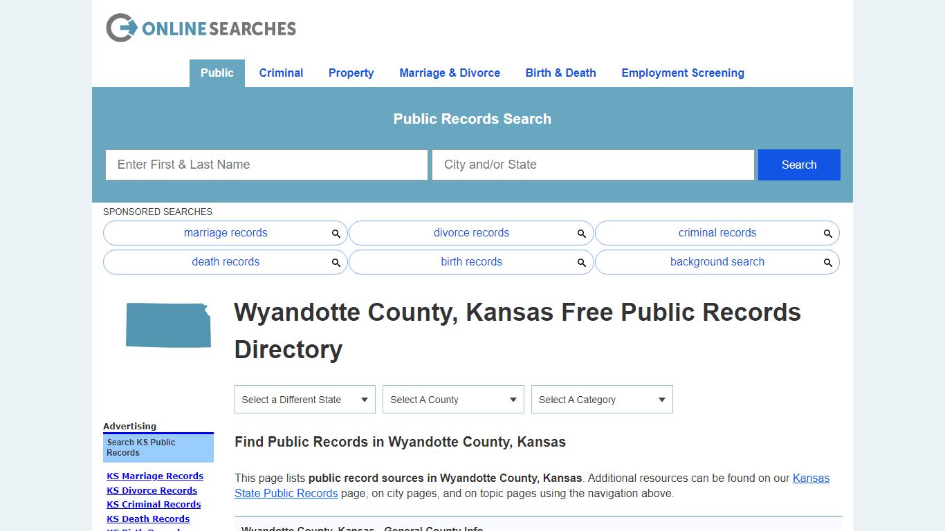 Wyandotte County, Kansas Public Records Directory